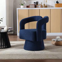 Swivel Barrel Chair - Comfy Round Accent Sofa Chair For Living Room