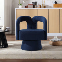 Swivel Barrel Chair - Comfy Round Accent Sofa Chair For Living Room