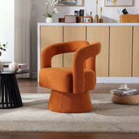 Swivel Barrel Chair - Comfy Round Accent Sofa Chair For Living Room