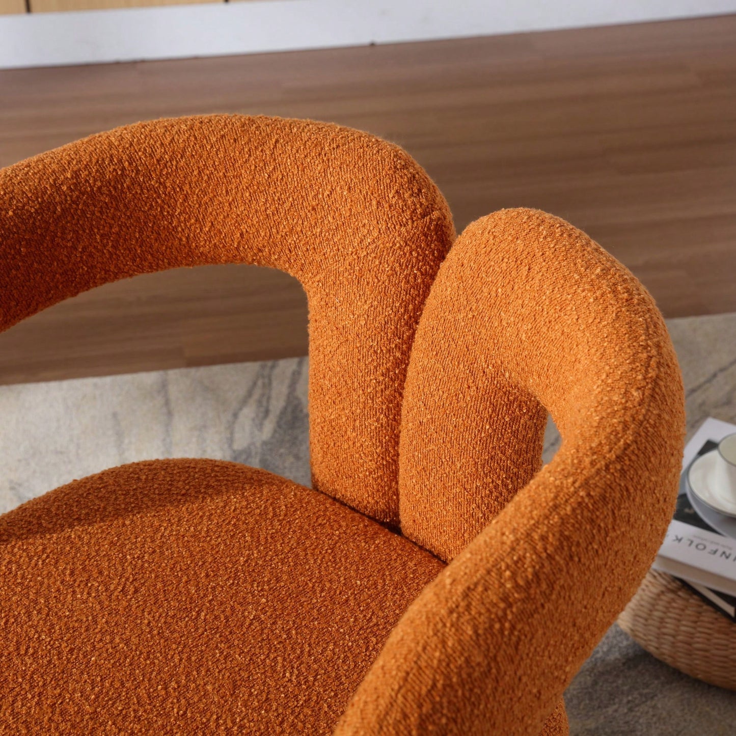 Swivel Barrel Chair - Comfy Round Accent Sofa Chair For Living Room