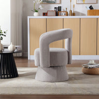 Swivel Barrel Chair - Comfy Round Accent Sofa Chair For Living Room