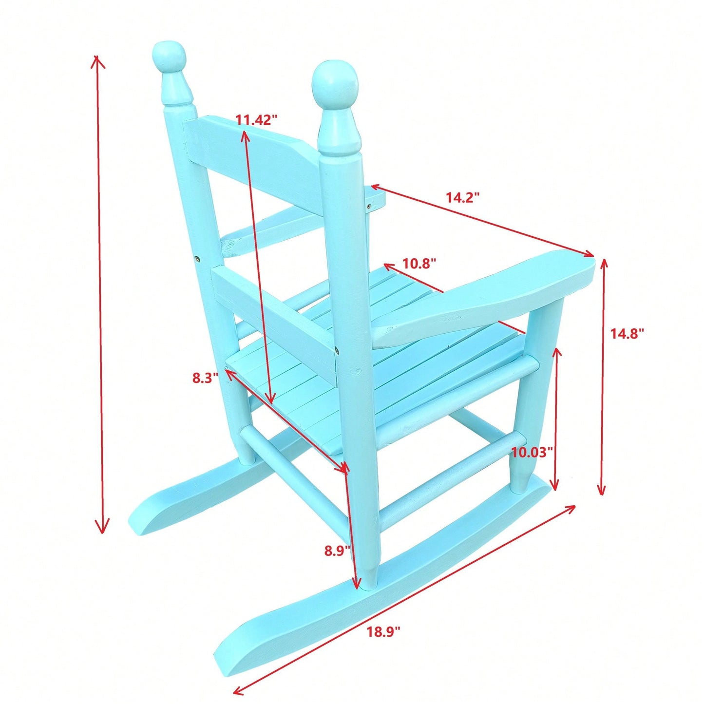 Sturdy Children's Rocking Chair - Great Addition To Any Room, Indoor Or Outdoor