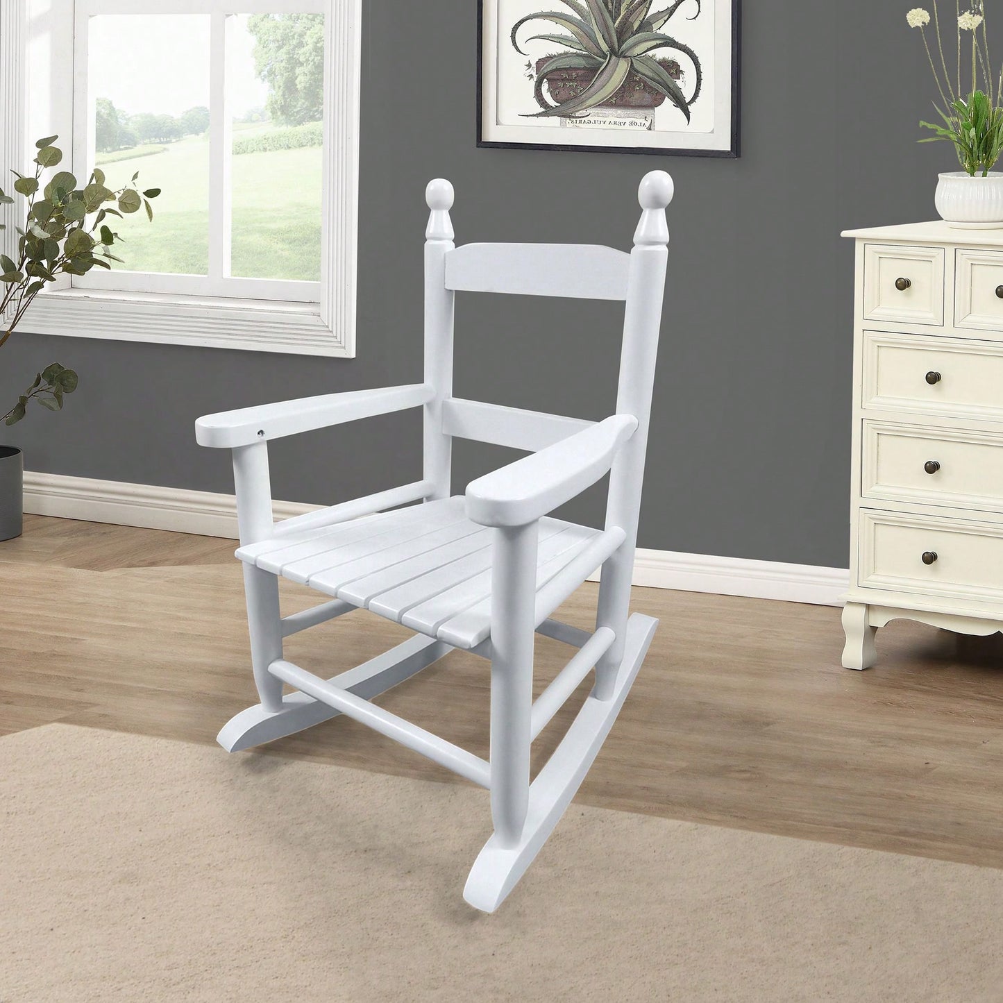 Sturdy Children's Rocking Chair - Great Addition To Any Room, Indoor Or Outdoor