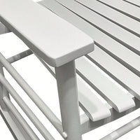 Adult Rocking Chair, Balcony Porch, Solid Hardwood, Wide Seat, Armrest, Slatted Back Rest, Easy Assembly