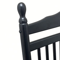Adult Rocking Chair, Balcony Porch, Solid Hardwood, Wide Seat, Armrest, Slatted Back Rest, Easy Assembly