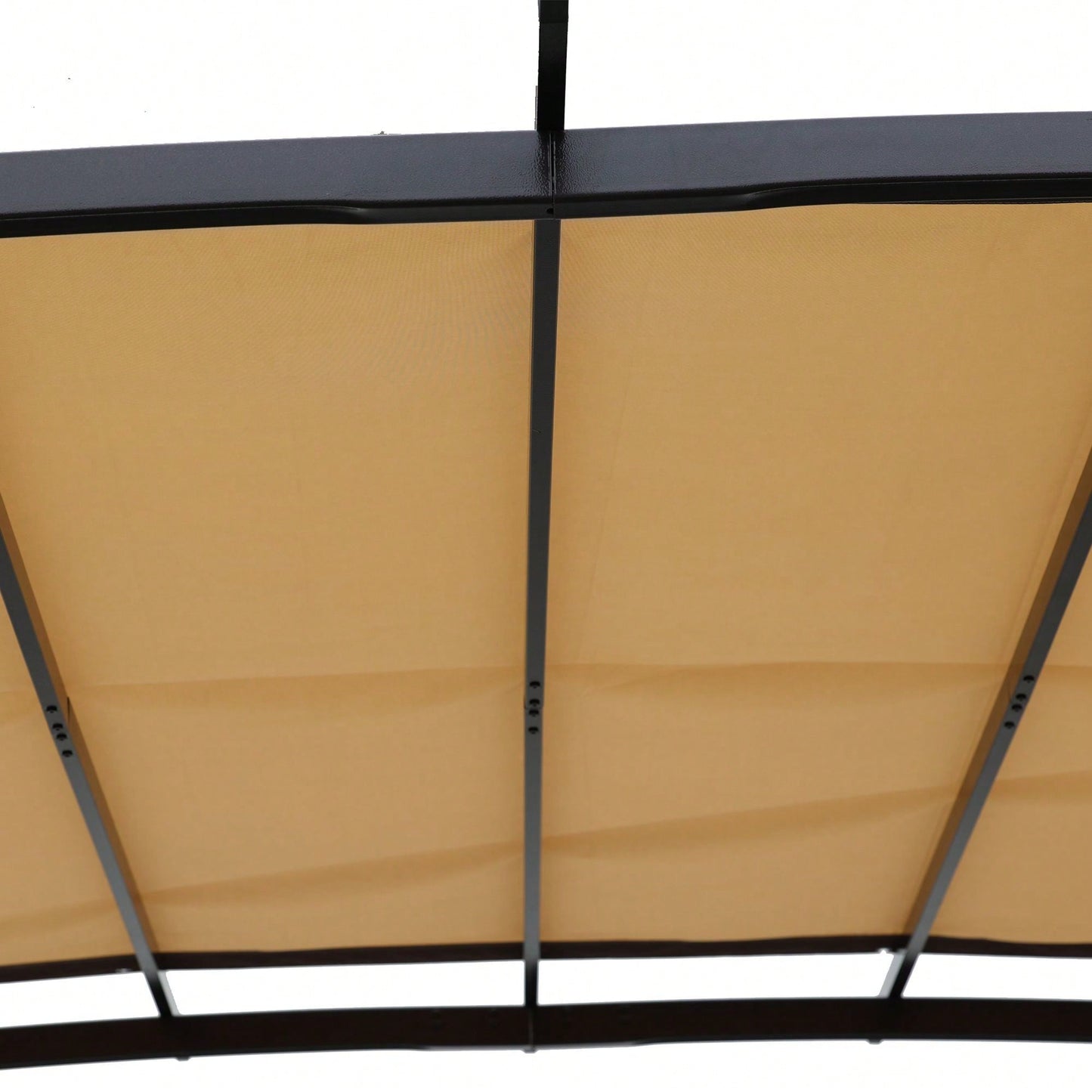 Universal Canopy Cover Replacement For 12x9 Ft Curved Outdoor Pergola Structure -Quality Fabric, Retractable Canopy