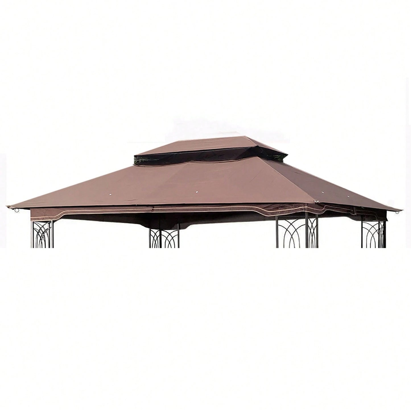 13x10 Ft Patio Double Roof Gazebo Replacement Canopy Top Fabric