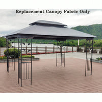 13x10 Ft Patio Double Roof Gazebo Replacement Canopy Top Fabric