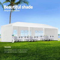 10' X 30' Wedding Party Canopy Tent Outdoor Gazebo With 5 Removable Sidewalls