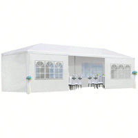 10' X 30' Wedding Party Canopy Tent Outdoor Gazebo With 8 Removable Sidewalls
