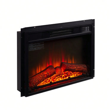 18" Electric Fireplace Insert, 1400W, 120V, 3 Levels Of Flame Brightness, 30 Minutes - 6 Hours Timer, Overheating Protection