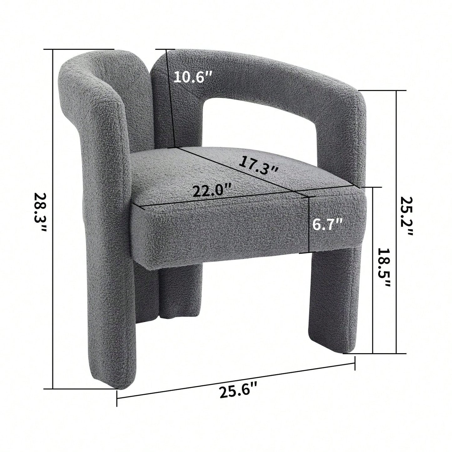 Modern Design Dining Chair,Open-Back ,Modern Kitchen Armchair For Dining Room Modern