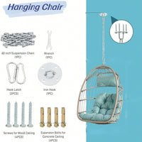 Quality Rattan Egg Swing Chair For Outdoor Garden