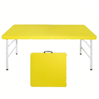 4ft  Portable Folding Table Indoor&Outdoor Maximum Weight 135KG Foldable Table For Camping