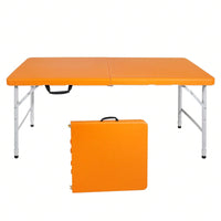 4ft  Portable Folding Table Indoor&Outdoor Maximum Weight 135KG Foldable Table For Camping