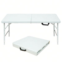 4ft Portable Folding Table Indoor&Outdoor Maximum Weight 135KG Foldable Table For Camping