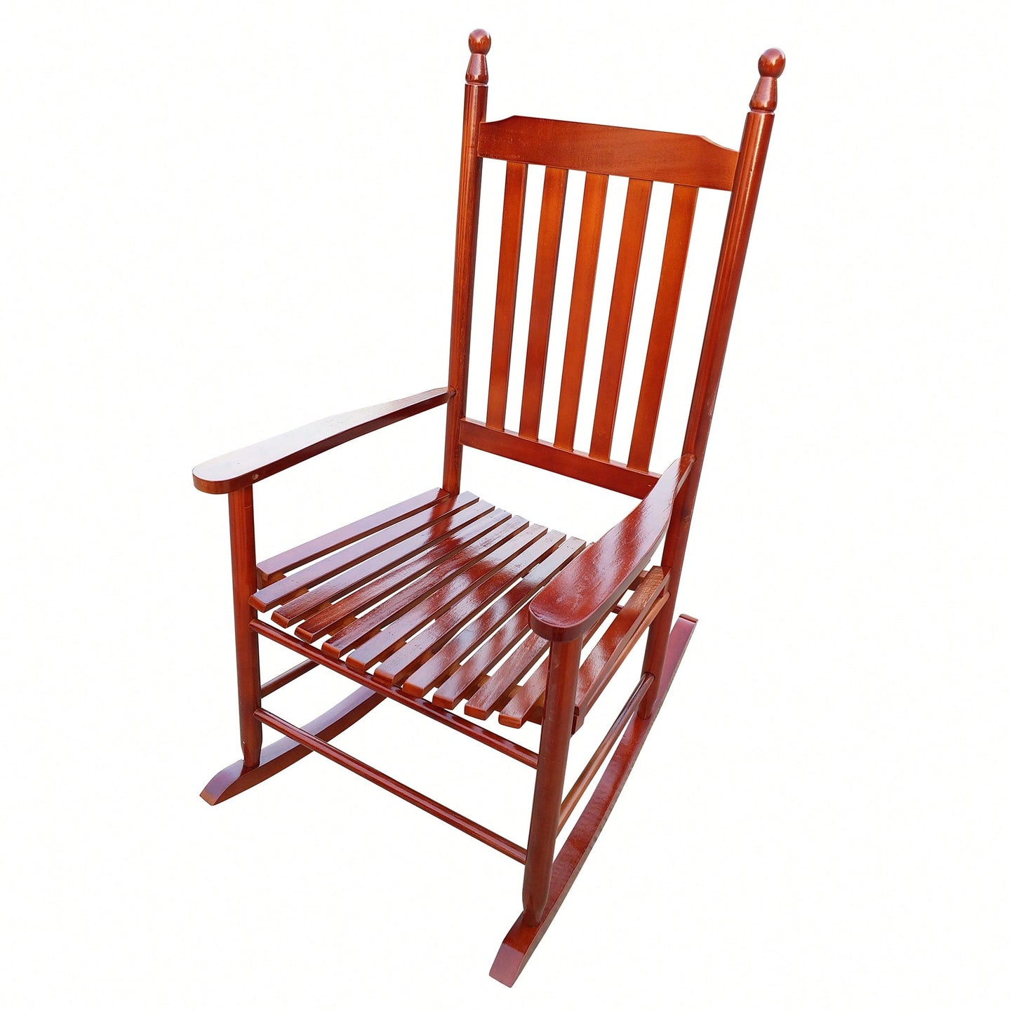 Solid Hardwood Outdoor Bench with Wide Seat and Sturdy Slatted Back for Balcony Porch Comfort Easy Assembly