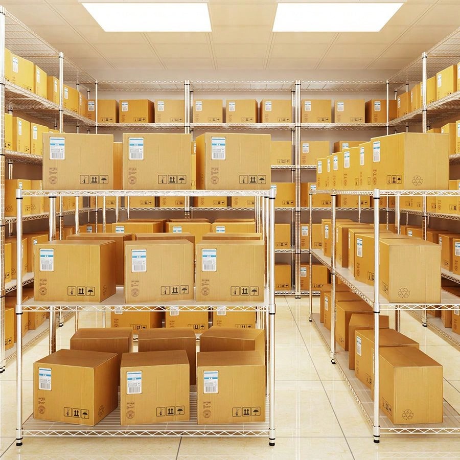 Set Of 2, Adjustable Shelf Wire Shelving Unit, Heavy Duty Shelving With Leveling Feet, 3 Tier Large Capacity, Easy To Assemble