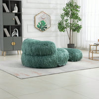 Bean Bag For Adults Chair: Plush Single Gaming Sofa Chair With Ottoman, Cozy Lounge Chair For Home Bedroom Living Room