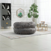 Bean Bag For Adults Chair: Plush Single Gaming Sofa Chair With Ottoman, Cozy Lounge Chair For Home Bedroom Living Room