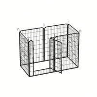 Heavy Duty Metal Playpen With Door,39.37"H Dog Fence Pet Exercise Pen For Outdoor, Indoor