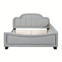 Full Size Cloud-Shaped Headboard Day Bed Eye-Catching Design For Your Little One's Bedroom