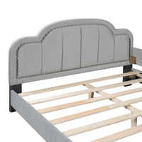 Full Size Cloud-Shaped Headboard Day Bed Eye-Catching Design For Your Little One's Bedroom