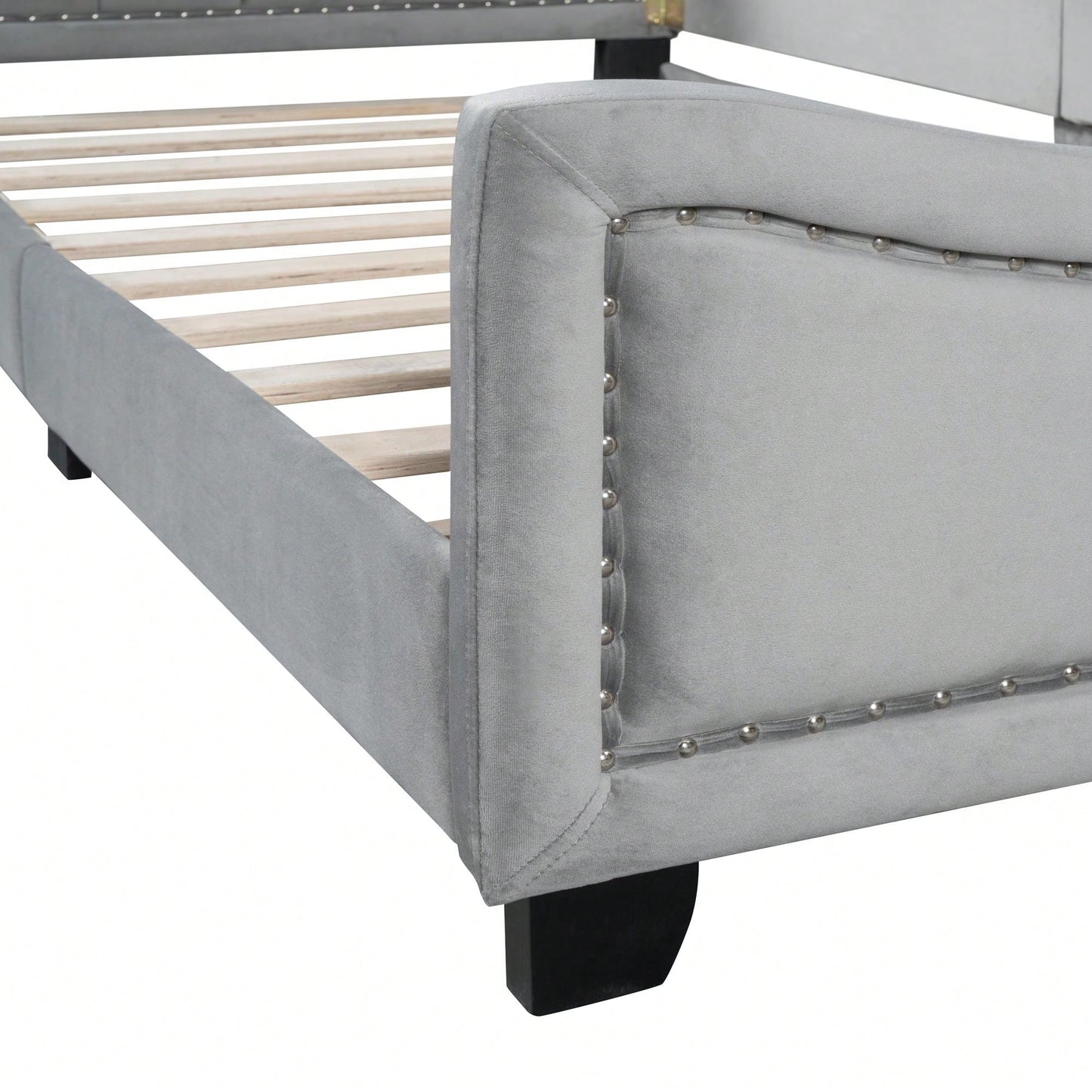 Cloud-Shaped Headboard Twin Bed Eye-Catching Design With Playful Scalloped Silhouette