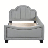 Cloud-Shaped Headboard Twin Bed Eye-Catching Design With Playful Scalloped Silhouette