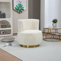 360 Degree Swivel Velvet Cuddle Barrel Chair for Living Room Bedroom Office Comfortable Accent Seating