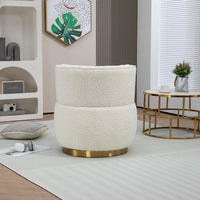360 Degree Swivel Velvet Cuddle Barrel Chair for Living Room Bedroom Office Comfortable Accent Seating