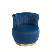 360 Degree Swivel Velvet Cuddle Barrel Chair for Living Room Bedroom Office Comfortable Accent Seating