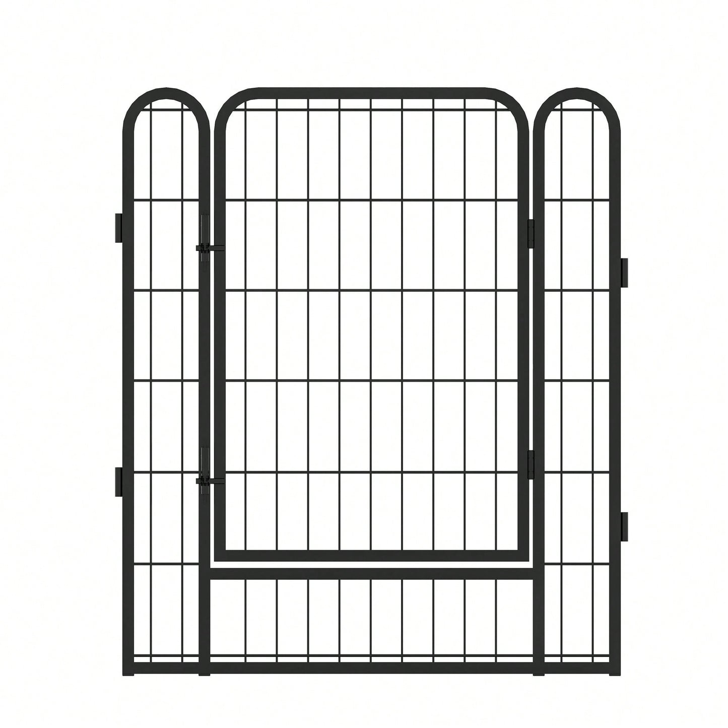 Heavy Duty Metal Playpen With Door,31.7"H Dog Fence Pet Exercise Pen For Outdoor