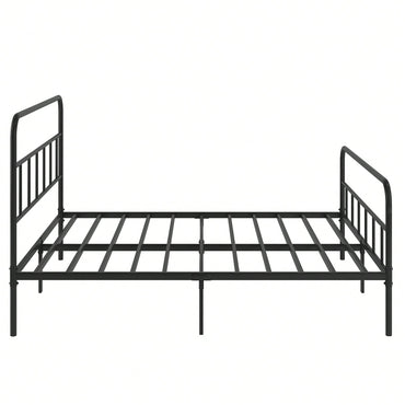 Queen Size Metal Platform Bed Frame With Headboard, Sturdy Metal Frame, No Box Spring Needed