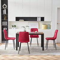 Set Of 4, Velvet Dining Chairs Modern Kitchen Dining Room Chairs
