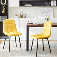 Set Of 4, Velvet Dining Chairs Modern Kitchen Dining Room Chairs