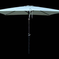 6x9ft Waterproof Patio Umbrella with Crank and Tilt for Garden Backyard Pool Area