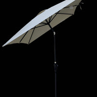 6x9ft Waterproof Patio Umbrella with Crank and Tilt for Garden Backyard Pool Area