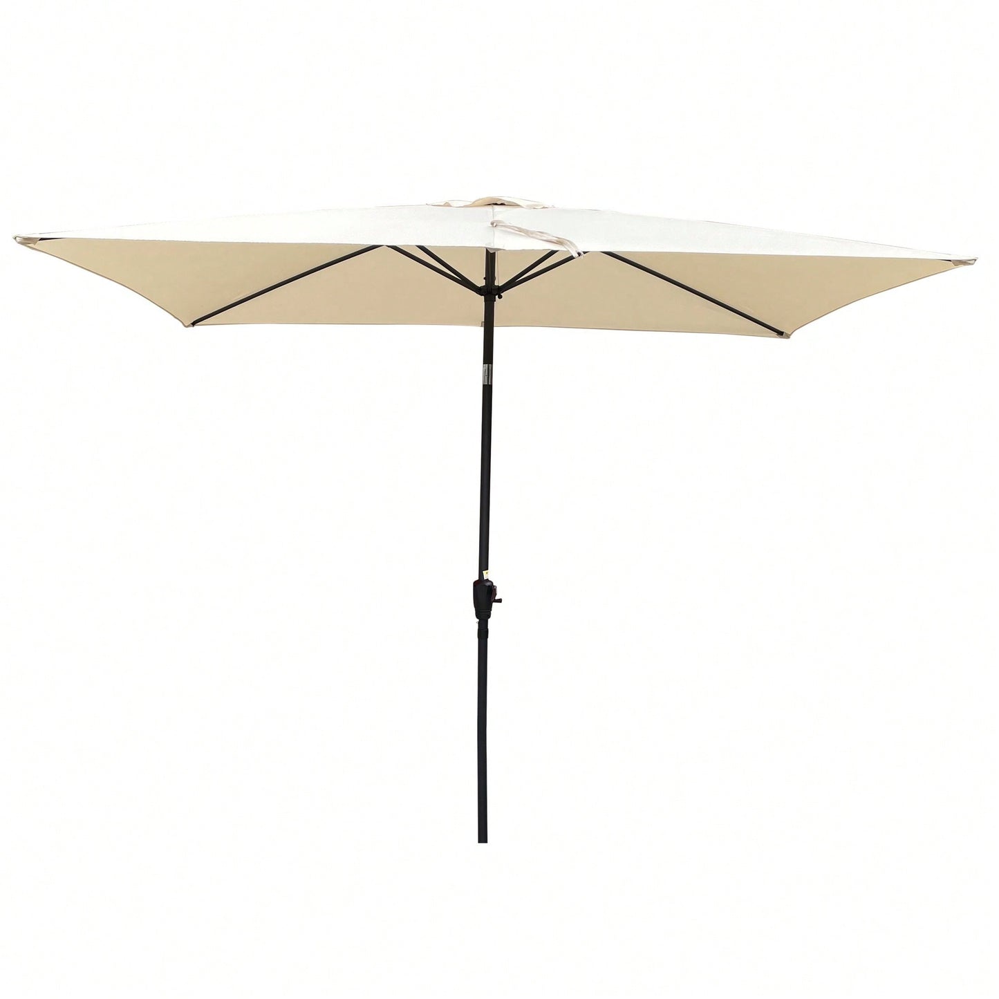 6x9ft Waterproof Patio Umbrella with Crank and Tilt for Garden Backyard Pool Area