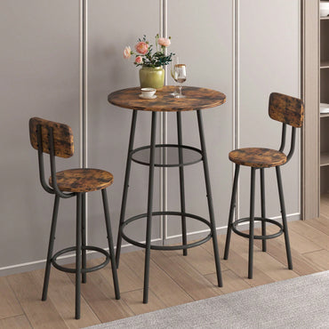 Stylish Counter Height Table Set With Stools