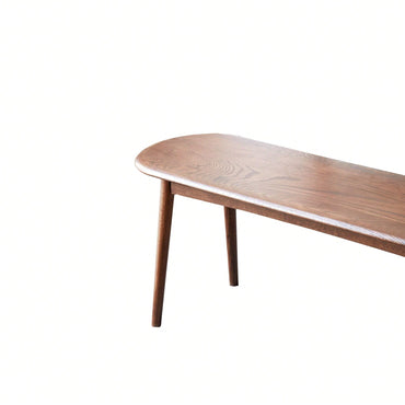 Table Bench Half-Round Solid Oak Wood Bench