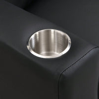 Kids Recliner Chair, Black PVC, Suitable For Any Scene, Sturdy, DURABLE CONSTRUCTION, Easy Assembly, ERGONOMIC DESIGN