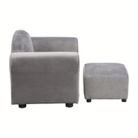 Premium Quality Kids Upholstered Chair With Ottoman Durable, Ergonomic, And Stylish