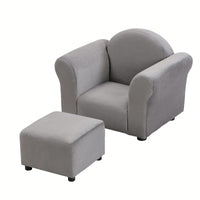 Premium Quality Kids Upholstered Chair With Ottoman Durable, Ergonomic, And Stylish