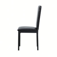 Set Of 4, Modern And Sturdy Metal Frame Dining Seat Set Durable, Stylish, And Perfect For Decoration