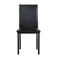 Set Of 4, Modern And Sturdy Metal Frame Dining Seat Set Durable, Stylish, And Perfect For Decoration