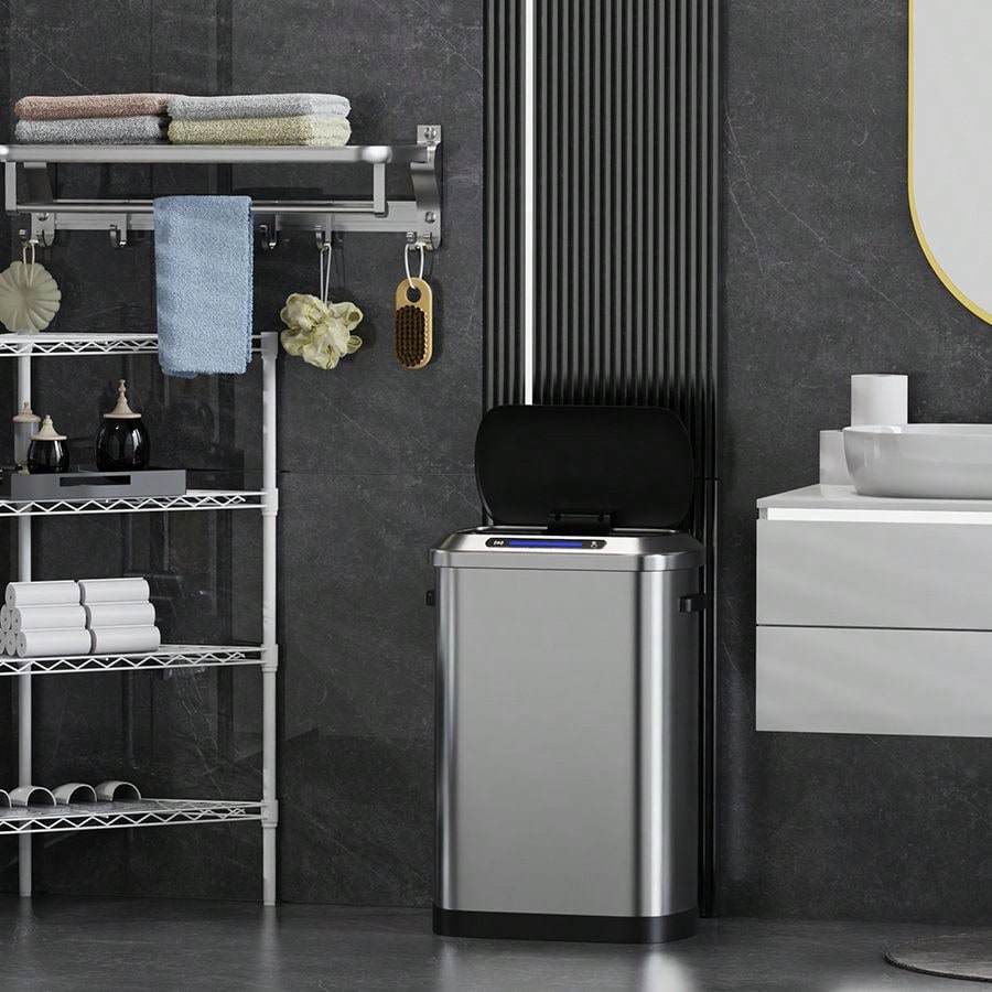 Introducing The 50L Smart Automatic Trash Can Hands-Free Operation, Silent Lid Closure, And Large Capacity