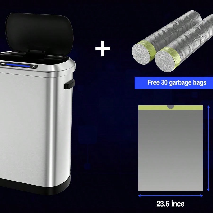 Introducing The 50L Smart Automatic Trash Can Hands-Free Operation, Silent Lid Closure, And Large Capacity