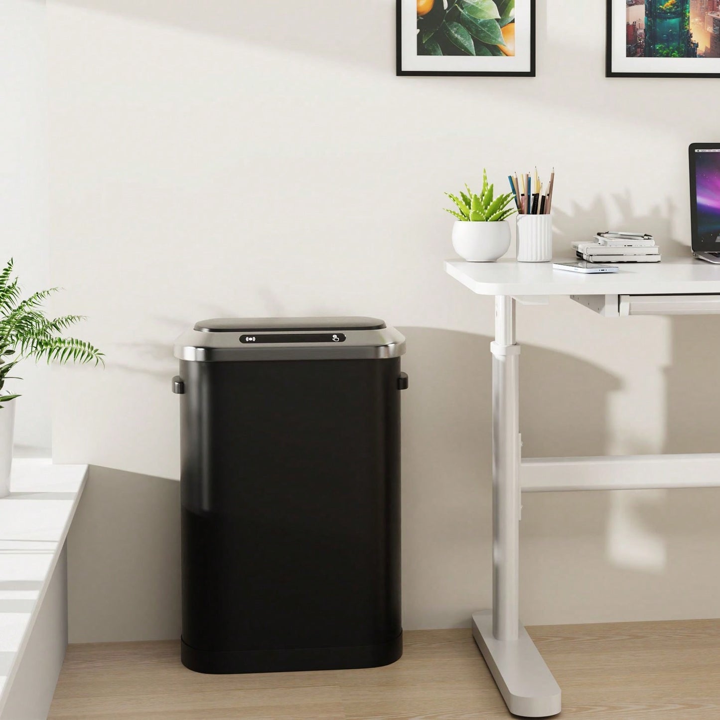 Introducing The 50L Smart Automatic Trash Can Hands-Free Operation, Silent Lid Closure, And Large Capacity