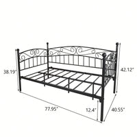 Twin Size Multifunctional Metal Daybed Frame: Durable, Space-Saving, And Versatile Design